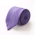 Cravates violettes tissées en polyester pour hommes